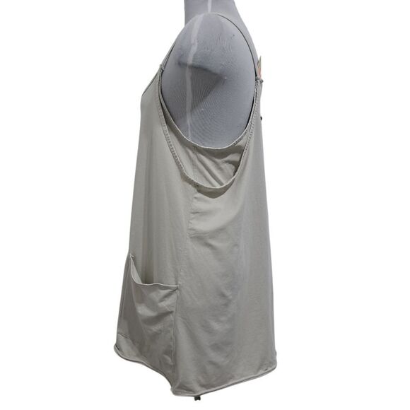 Free People Movement Hot Shot V- Neck Sleeveless Patch Pocket Mini Dress Large - Picture 3 of 13